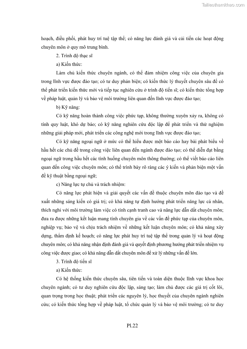 Luận án tiến sĩ quản lý giáo dục Quản lý chương trình đào tạo tại Học viện Ngân hàng theo hướng đảm bảo chất lượng - 25 Trang 193