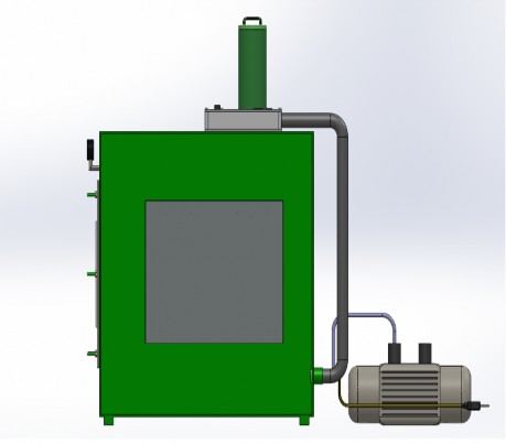 Hình 4 4 Bản vẽ thiết kế mặt cắt dọc của buồng chân không mô phỏng quá 4