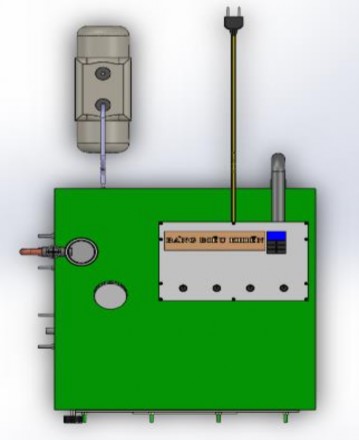 Hình 4 9 Bản vẽ 3D mặt trên của buồng chân không mô phỏng quá trình quản lý 3