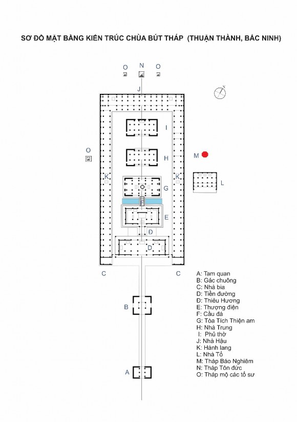 Ảnh chùa Bút Tháp ảnh Internet Nhr chùa Bút Tháp nhìn từ trên cao ảnh Trần 3