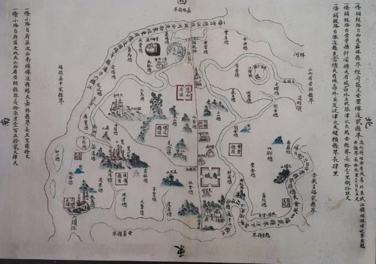 Sơ đồ phân bố các phủ huyện trong tỉnh Bắc Ninh cuối Tk XIX trong sách 6