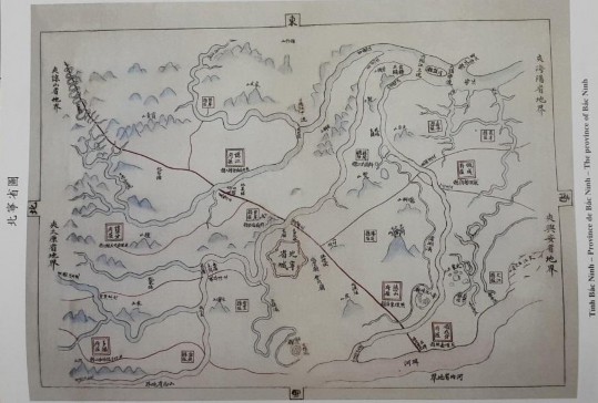 Bản đồ phân các phủ huyện trong tỉnh Bắc Ninh cuối thế kỷ XIX trong sách 8