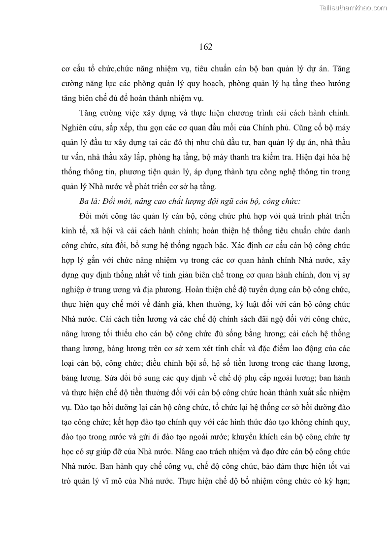 Luận án tiến sĩ kinh tế Hoàn thiện quản lý nhà nước đối với cơ sở hạ tầng đô thị du lịch ở Việt Nam - 22 Trang 169