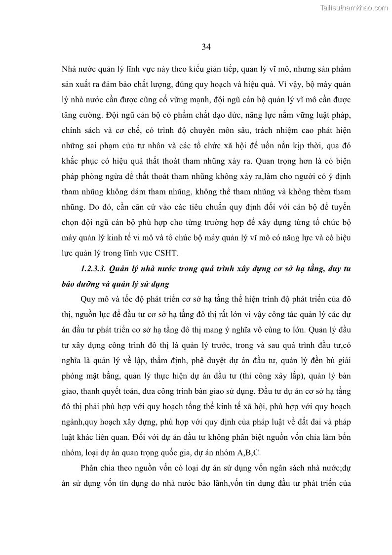 Luận án tiến sĩ kinh tế Hoàn thiện quản lý nhà nước đối với cơ sở hạ tầng đô thị du lịch ở Việt Nam - 6 Trang 41