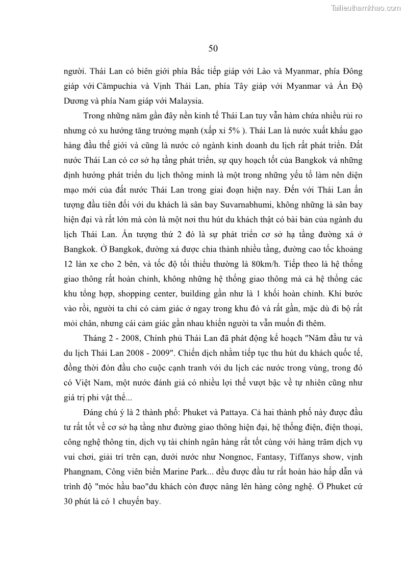 Luận án tiến sĩ kinh tế Hoàn thiện quản lý nhà nước đối với cơ sở hạ tầng đô thị du lịch ở Việt Nam - 8 Trang 57