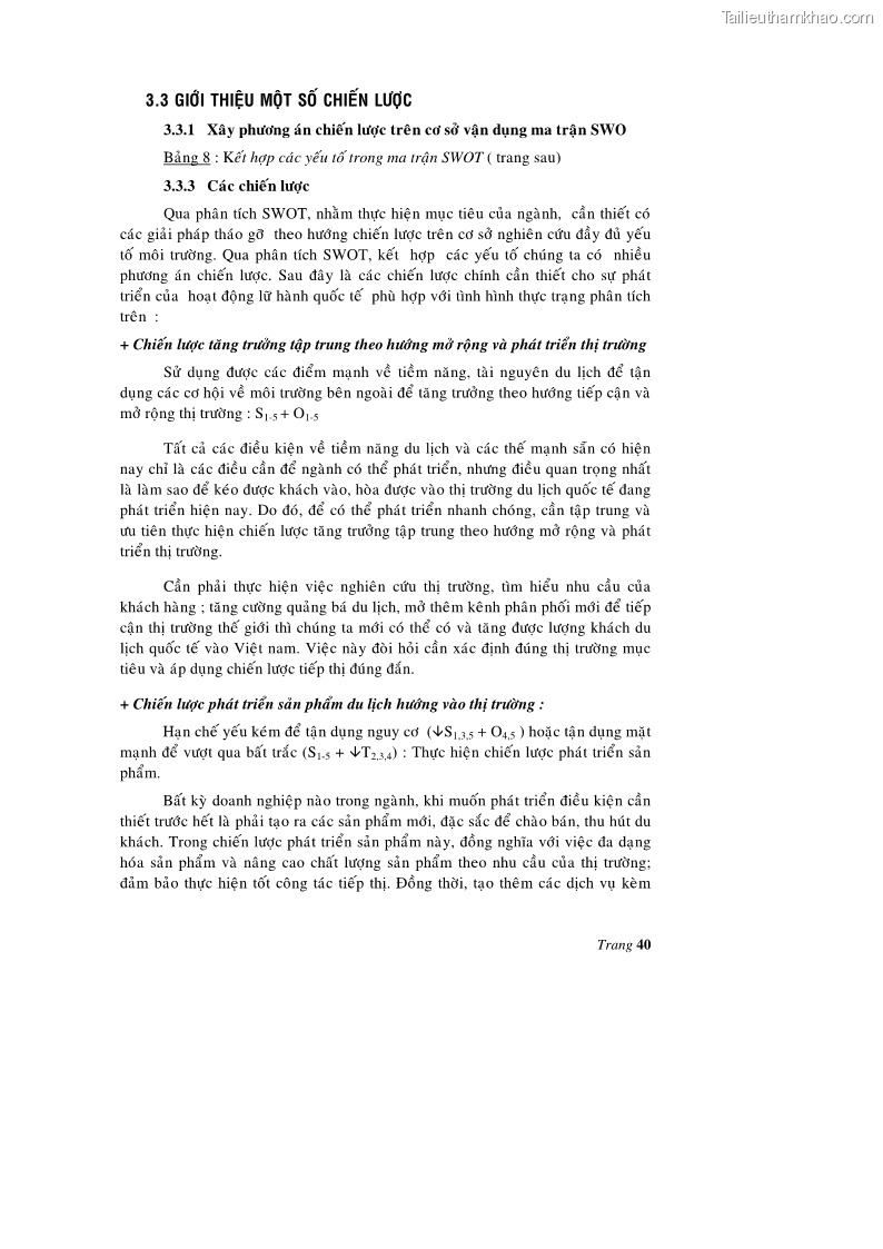 Luận văn thạc sĩ kinh tế Một số giải pháp nhằm phát triển kinh doanh lữ hành quốc tế của ngành du lịch Việt Nam - 6 Trang 41