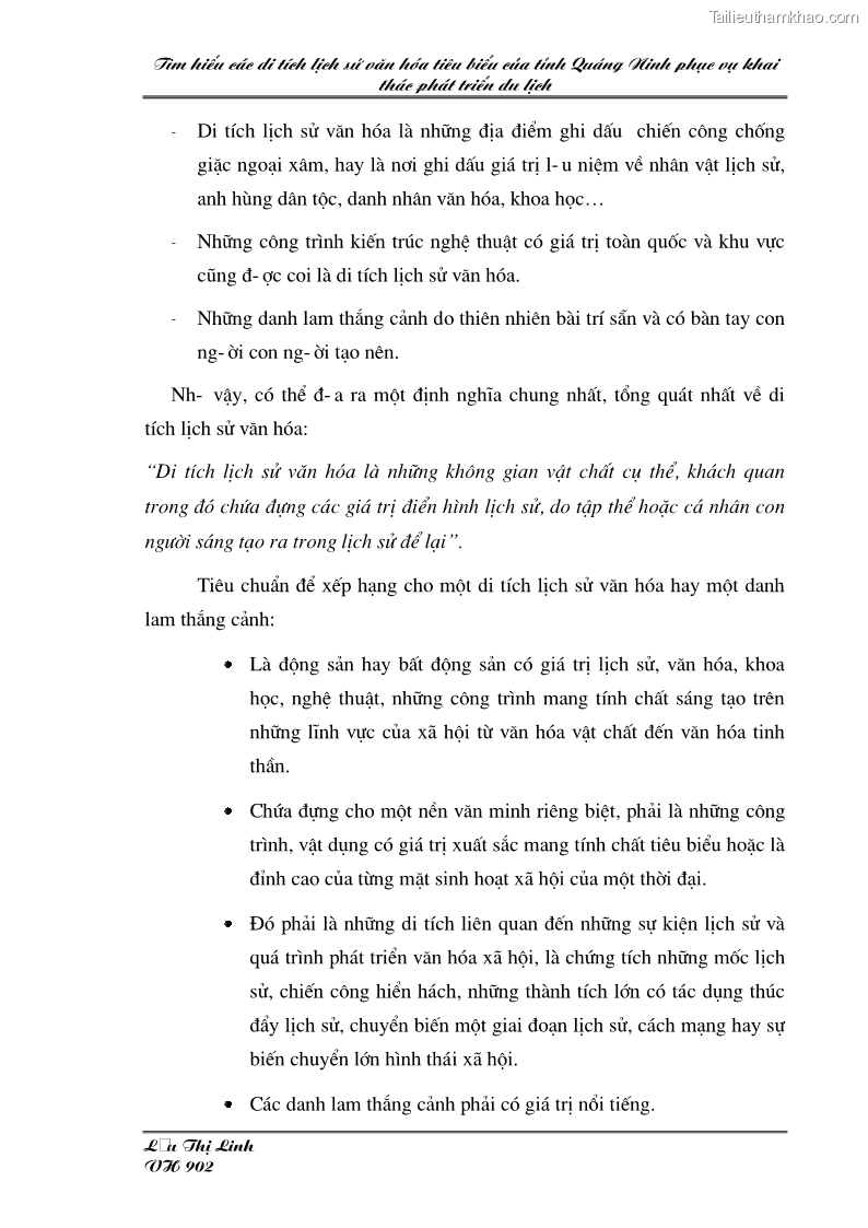 Khóa luận tốt nghiệp văn hóa du lịch Tìm hiểu các di tích lịch sử văn hóa tiêu biểu của tỉnh Quảng Ninh phục vụ khai thác phát triển du lịch - 3 Trang 17