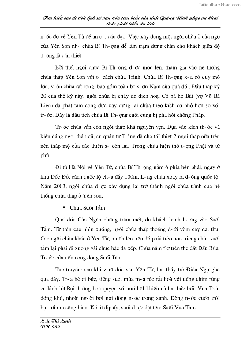 Khóa luận tốt nghiệp văn hóa du lịch Tìm hiểu các di tích lịch sử văn hóa tiêu biểu của tỉnh Quảng Ninh phục vụ khai thác phát triển du lịch - 7 Trang 49
