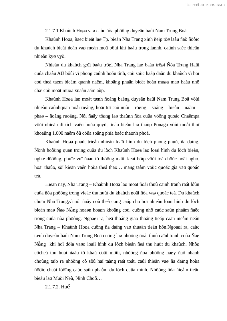 Luận văn Xây dựng chiến lược marketing phát triển thương hiệu du lịch Đà Nẵng - 6 Trang 31