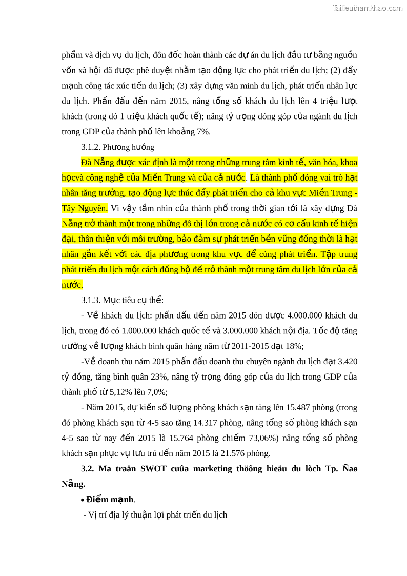 Luận văn Xây dựng chiến lược marketing phát triển thương hiệu du lịch Đà Nẵng - 8 Trang 43