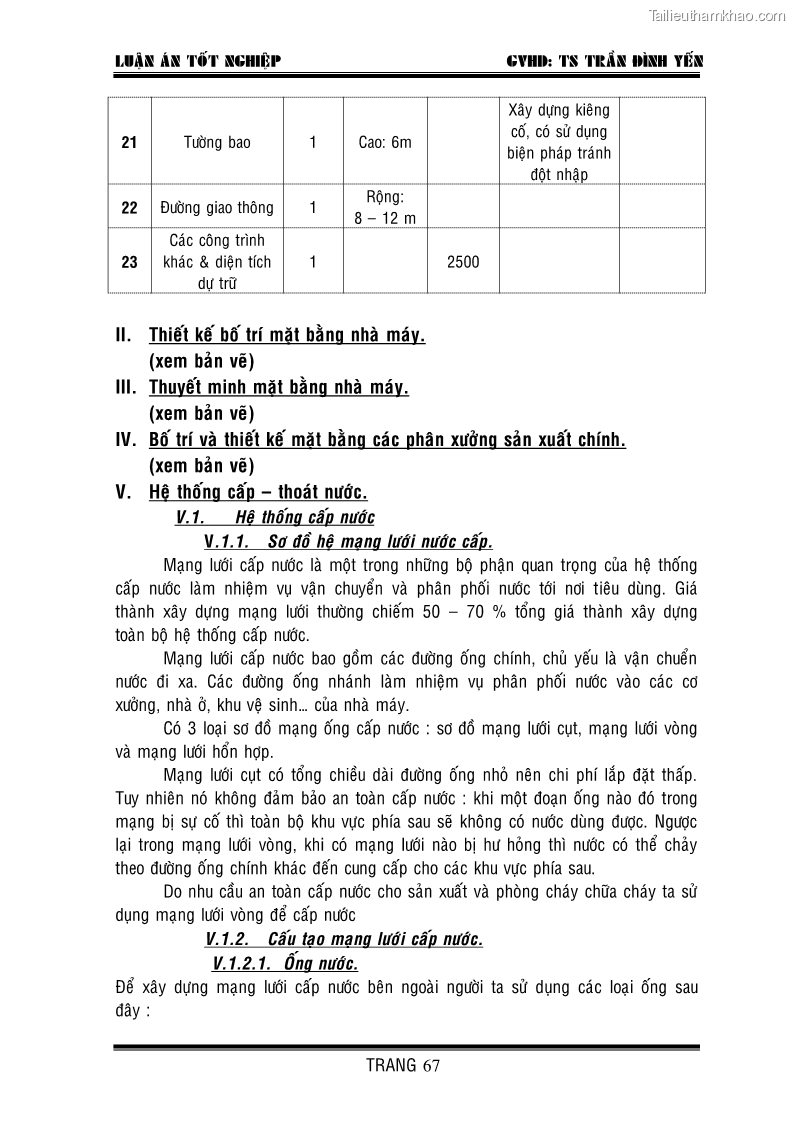 Khóa luận tốt nghiệp Thiết kế nhà máy sản xuất mì ăn liền - 12 Trang 67