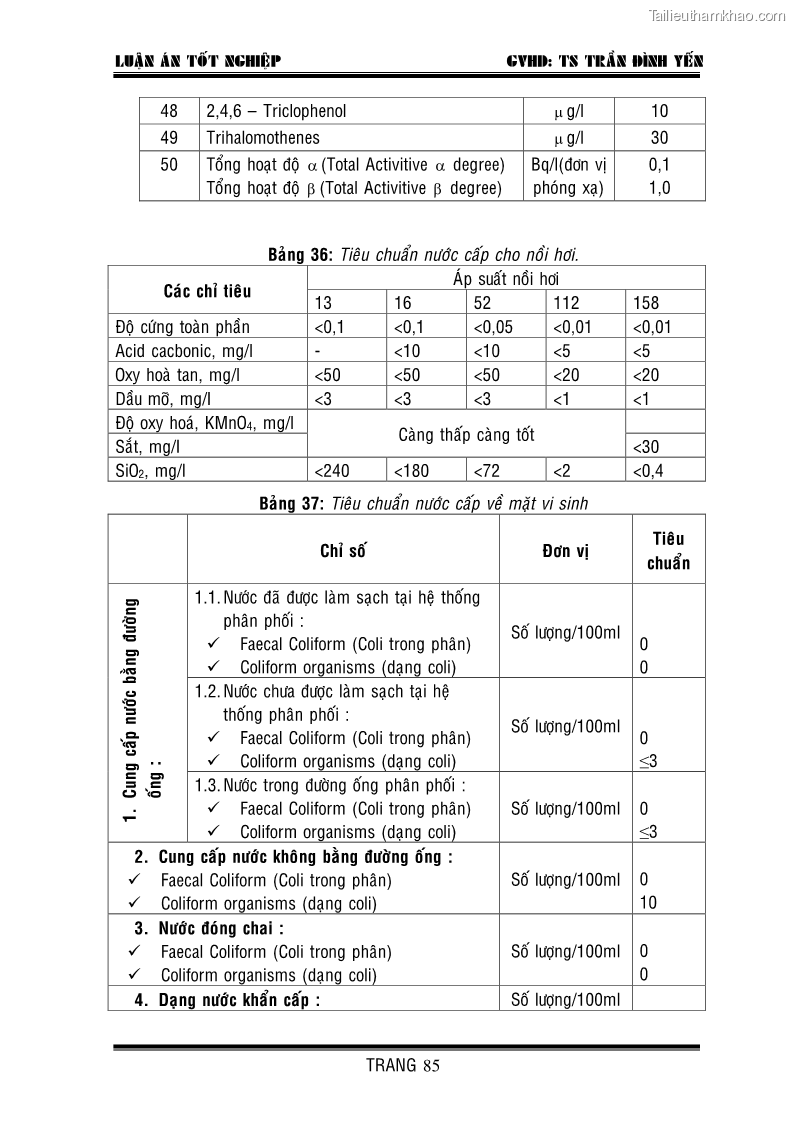 Khóa luận tốt nghiệp Thiết kế nhà máy sản xuất mì ăn liền - 15 Trang 85