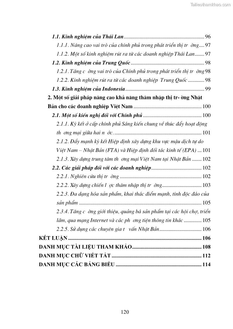 Khóa luận tốt nghiệp Tình hình thực hiện các mục tiêu phát triển thiên niên kỷ tại Việt Nam và giải pháp nhằm thực hiện giai đoạn sắp tới - 21 Trang 121