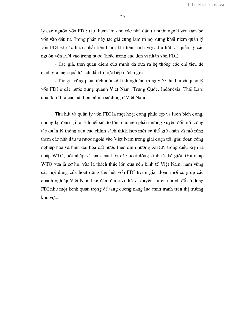 Luận án tiến sĩ kinh tế Bảo đảm lợi ích của bên Việt Nam trong thu hút và quản lý đầu tư trực tiếp nước ngoài ở Tổng công ty Bưu chính Viễn thông Việt Nam - 14 Trang 79