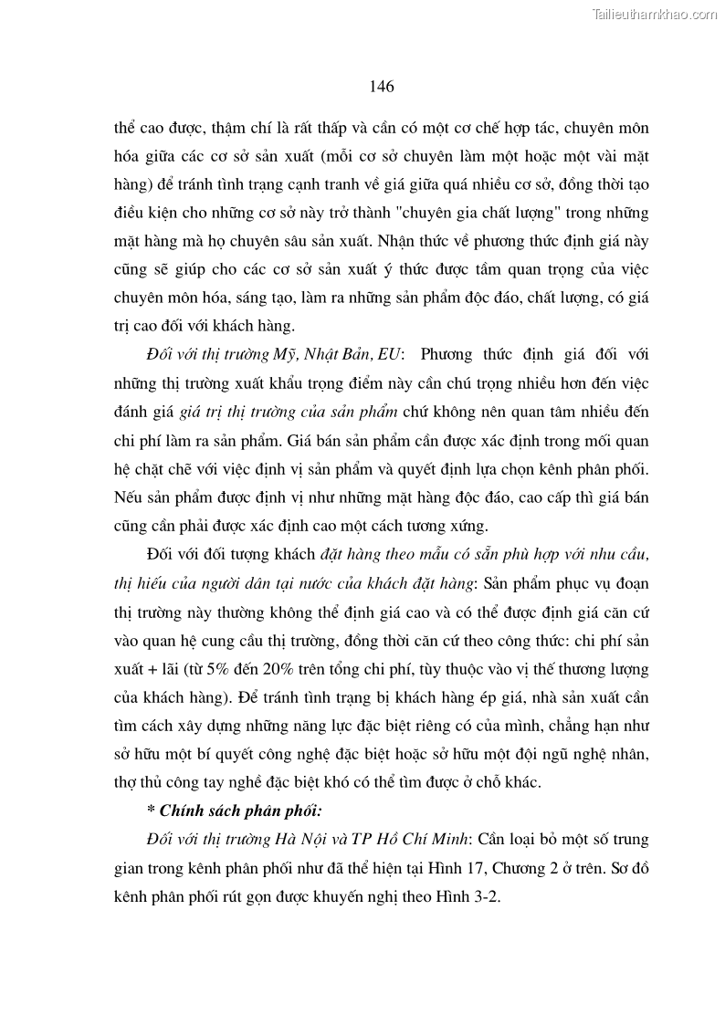 Luận án tiến sĩ kinh tế Chiến lược Marketing đối với hàng thủ công mỹ nghệ của các làng nghề - 25 Trang 145