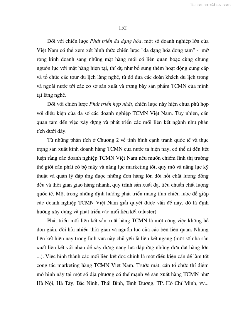 Luận án tiến sĩ kinh tế Chiến lược Marketing đối với hàng thủ công mỹ nghệ của các làng nghề - 26 Trang 151