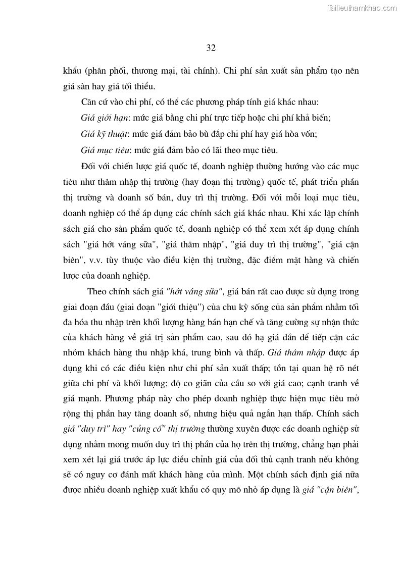 Luận án tiến sĩ kinh tế Chiến lược Marketing đối với hàng thủ công mỹ nghệ của các làng nghề - 6 Trang 31