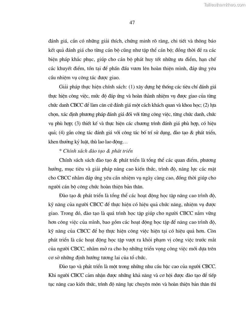 Luận án tiến sĩ kinh tế Chính sách tạo động lực cho cán bộ công chức cấp xã Nghiên cứu trên địa bàn tỉnh Nghệ An - 10 Trang 55
