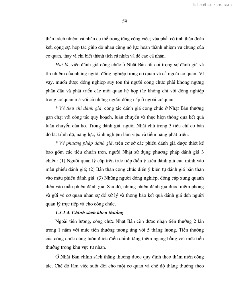 Luận án tiến sĩ kinh tế Chính sách tạo động lực cho cán bộ công chức cấp xã Nghiên cứu trên địa bàn tỉnh Nghệ An - 12 Trang 67