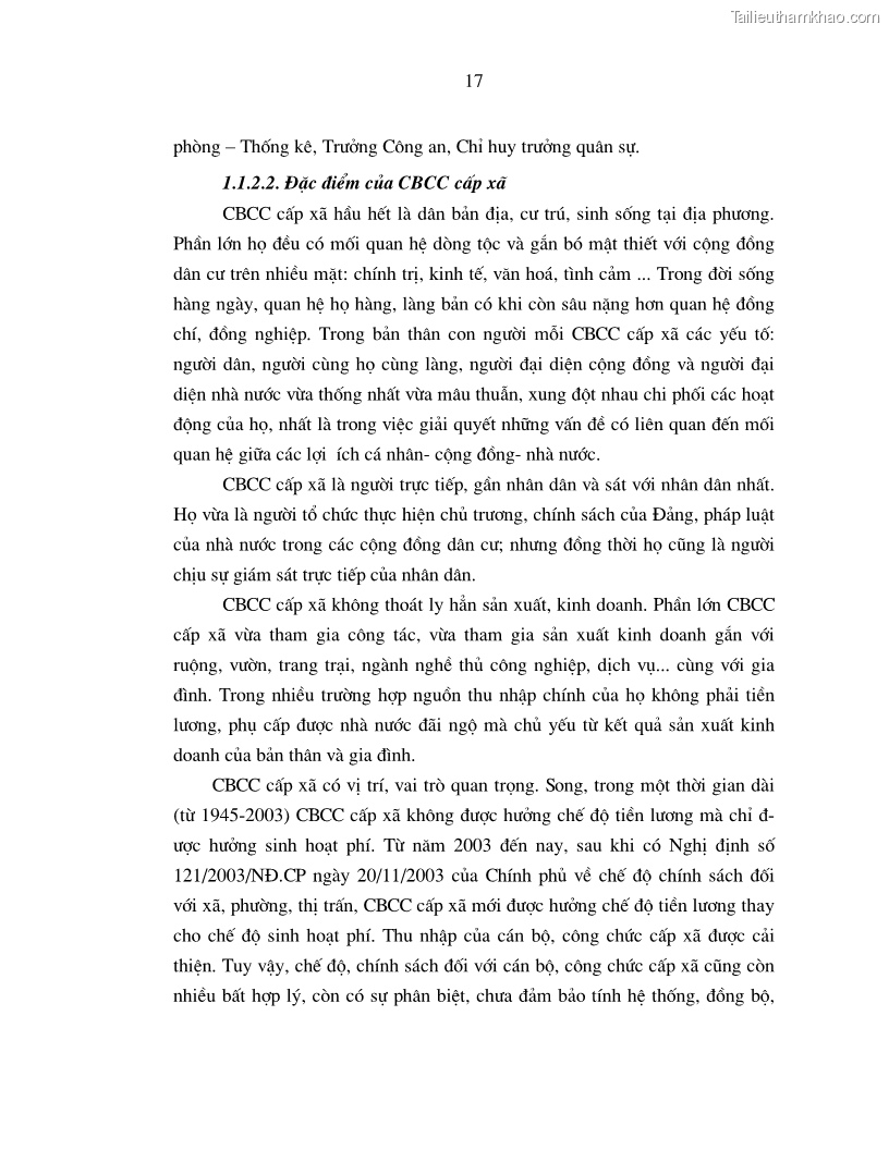 Luận án tiến sĩ kinh tế Chính sách tạo động lực cho cán bộ công chức cấp xã Nghiên cứu trên địa bàn tỉnh Nghệ An - 5 Trang 25