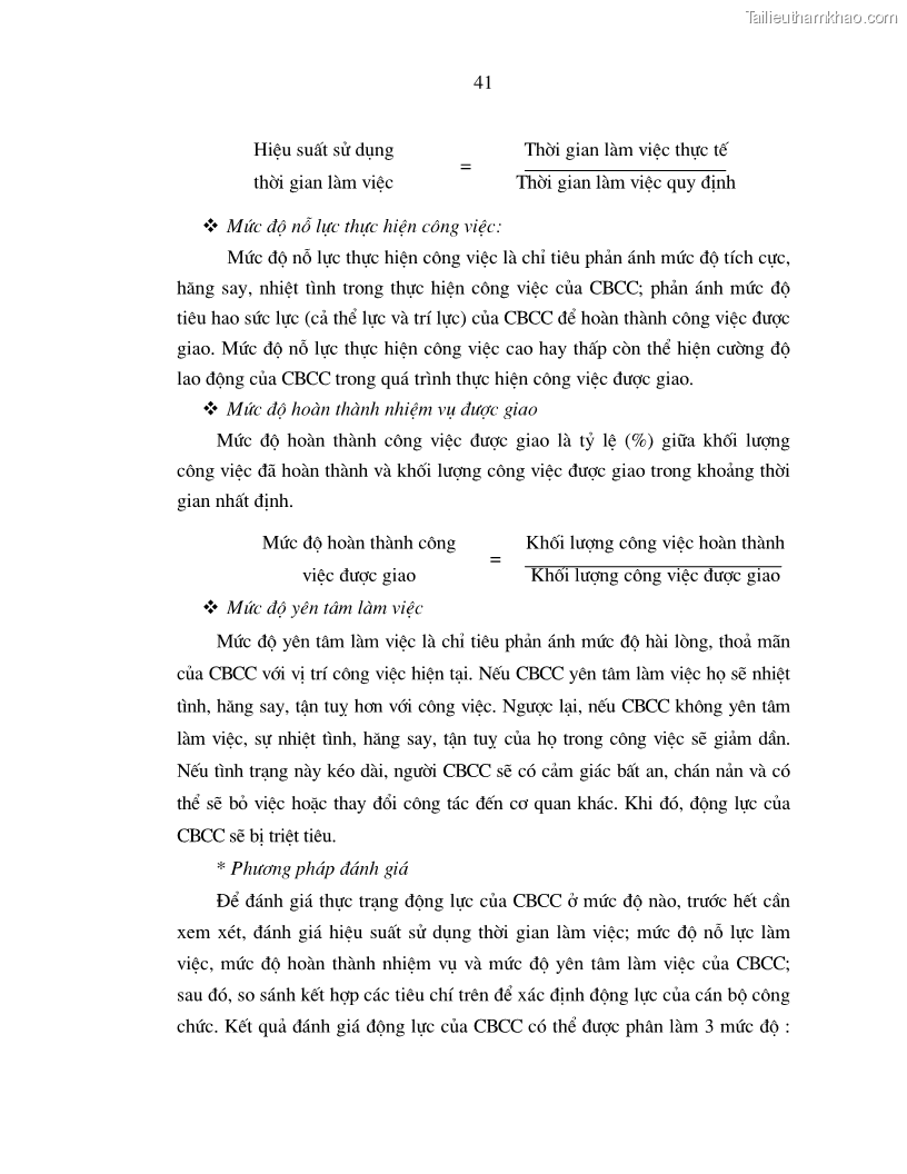 Luận án tiến sĩ kinh tế Chính sách tạo động lực cho cán bộ công chức cấp xã Nghiên cứu trên địa bàn tỉnh Nghệ An - 9 Trang 49