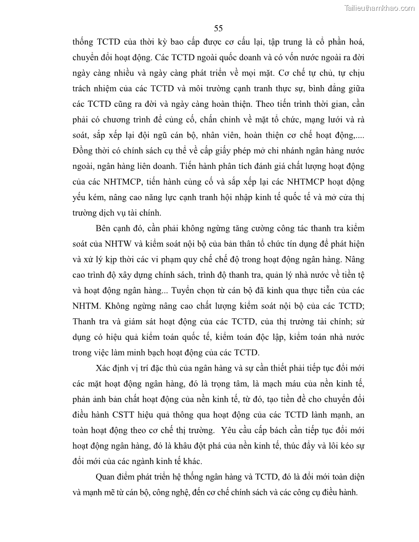 Luận án tiến sĩ kinh tế Điều hành chính sách tiền tệ nhằm kiểm soát lạm phát trong quá trình chuyển đổi nền kinh tế ở Việt Nam - 12 Trang 67