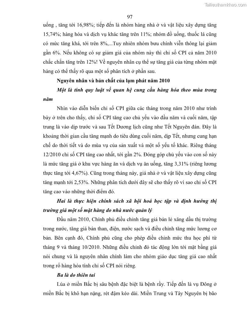 Luận án tiến sĩ kinh tế Điều hành chính sách tiền tệ nhằm kiểm soát lạm phát trong quá trình chuyển đổi nền kinh tế ở Việt Nam - 19 Trang 109