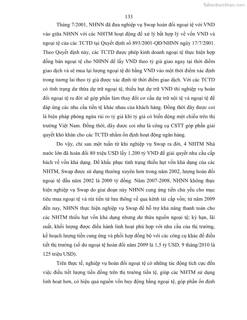Luận án tiến sĩ kinh tế Điều hành chính sách tiền tệ nhằm kiểm soát lạm phát trong quá trình chuyển đổi nền kinh tế ở Việt Nam - 25 Trang 145