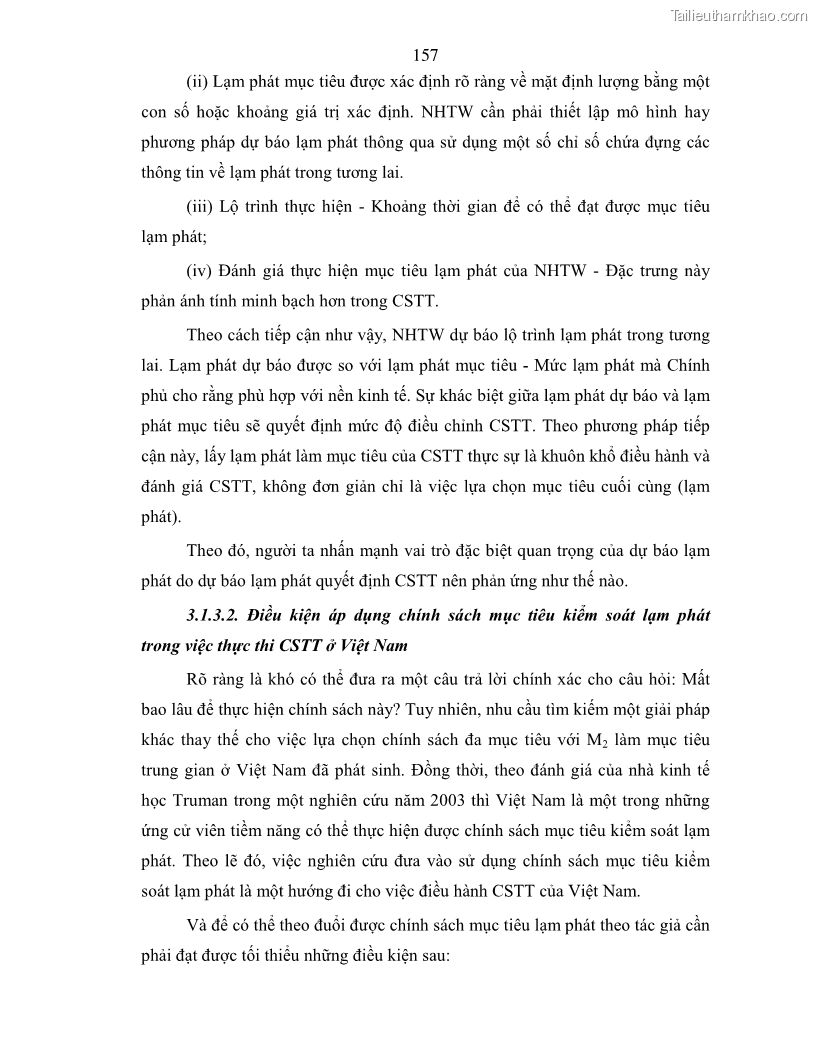 Luận án tiến sĩ kinh tế Điều hành chính sách tiền tệ nhằm kiểm soát lạm phát trong quá trình chuyển đổi nền kinh tế ở Việt Nam - 29 Trang 169