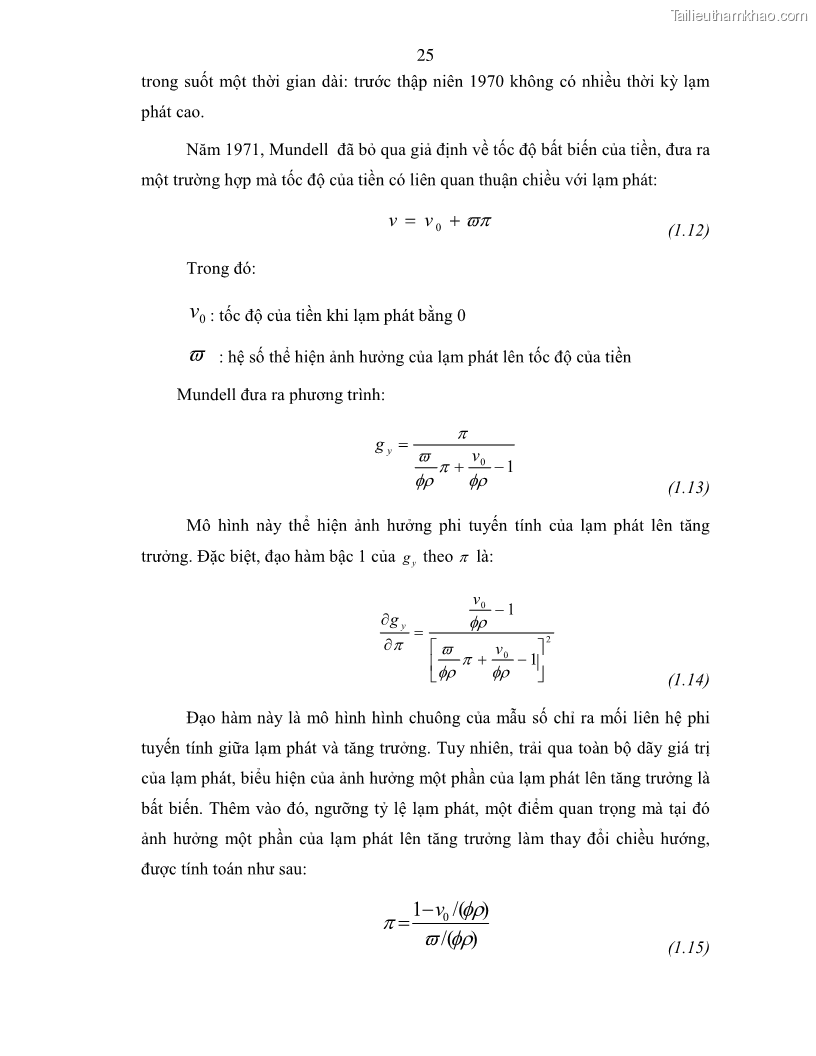 Luận án tiến sĩ kinh tế Điều hành chính sách tiền tệ nhằm kiểm soát lạm phát trong quá trình chuyển đổi nền kinh tế ở Việt Nam - 7 Trang 37