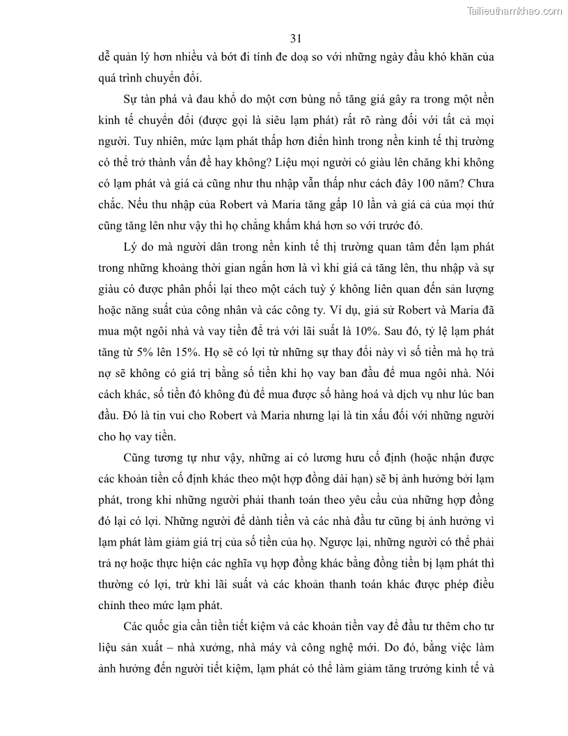 Luận án tiến sĩ kinh tế Điều hành chính sách tiền tệ nhằm kiểm soát lạm phát trong quá trình chuyển đổi nền kinh tế ở Việt Nam - 8 Trang 43