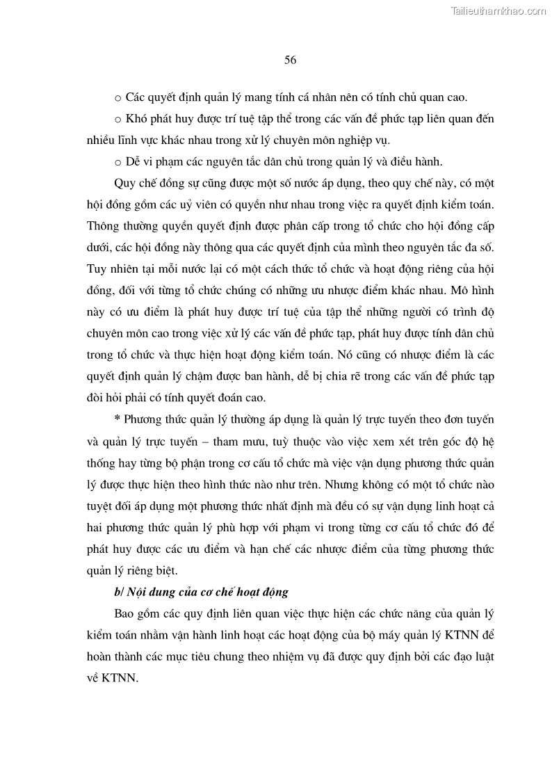 Luận án tiến sĩ kinh tế Mô hình tổ chức và cơ chế hoạt động của kiểm toán nhà nước Việt Nam - 10 Trang 55
