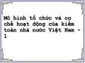 Mô hình tổ chức và cơ chế hoạt động của kiểm toán nhà nước Việt Nam