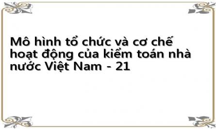 Mô hình tổ chức và cơ chế hoạt động của kiểm toán nhà nước Việt Nam - 21