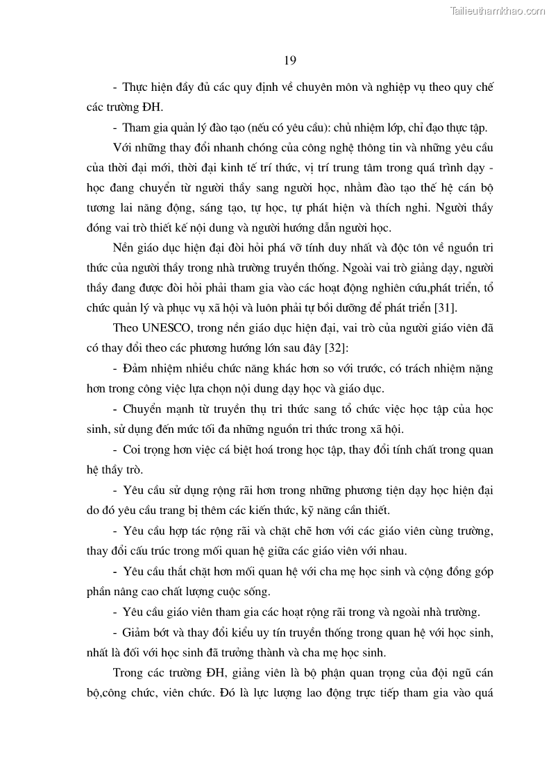 Luận án tiến sĩ kinh tế Đào tạo và phát triển nguồn nhân lực trong các trường Đại học khối Kinh tế của Việt Nam thông qua các chương trình hợp tác đào tạo quốc tế - 4 Trang 19