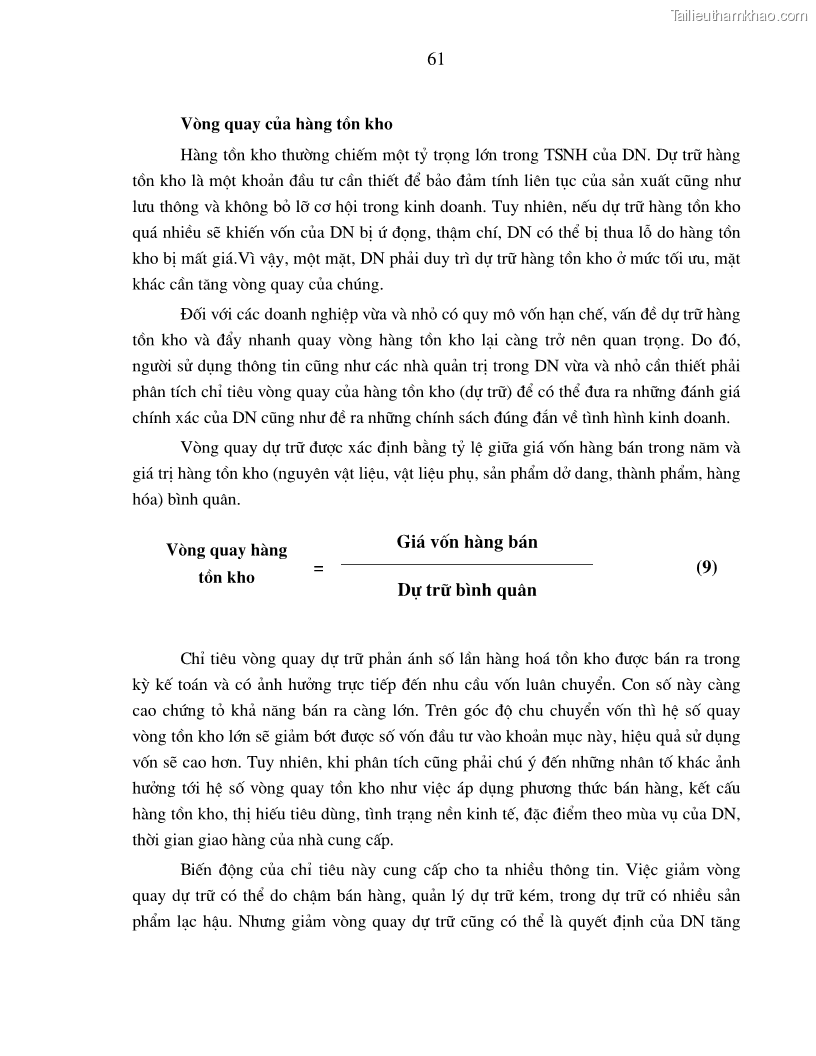 Luận án tiến sĩ kinh tế Hoàn thiện kiểm tra và phân tích báo cáo tài chính với việc tăng cường quản trị tài chính trong các doanh nghiệp vừa và nhỏ ở Việt Nam - 12 Trang 67