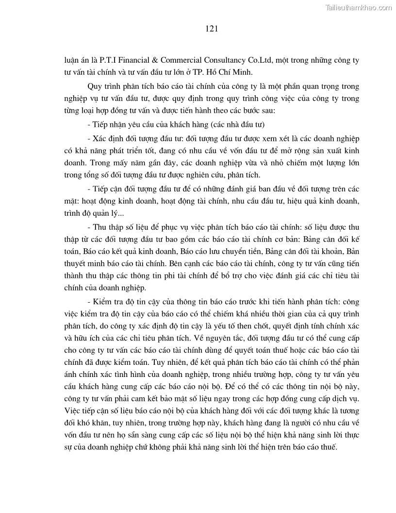 Luận án tiến sĩ kinh tế Hoàn thiện kiểm tra và phân tích báo cáo tài chính với việc tăng cường quản trị tài chính trong các doanh nghiệp vừa và nhỏ ở Việt Nam - 22 Trang 127