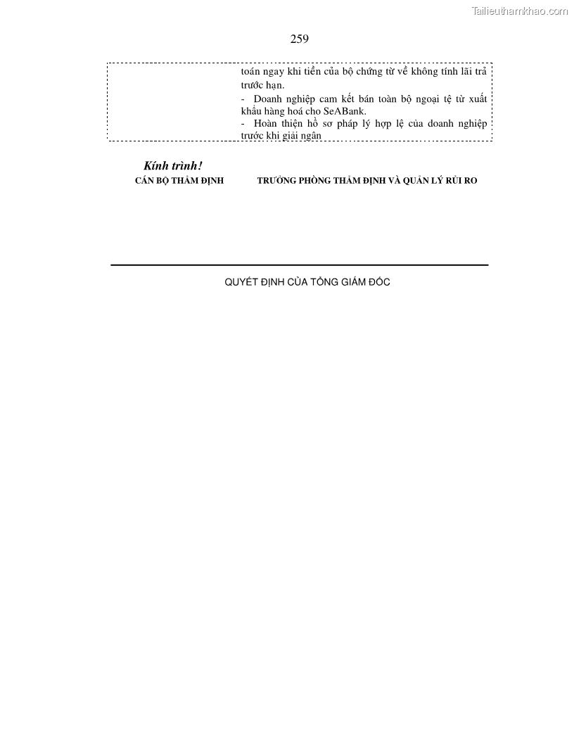 Luận án tiến sĩ kinh tế Hoàn thiện kiểm tra và phân tích báo cáo tài chính với việc tăng cường quản trị tài chính trong các doanh nghiệp vừa và nhỏ ở Việt Nam - 45 Trang 265