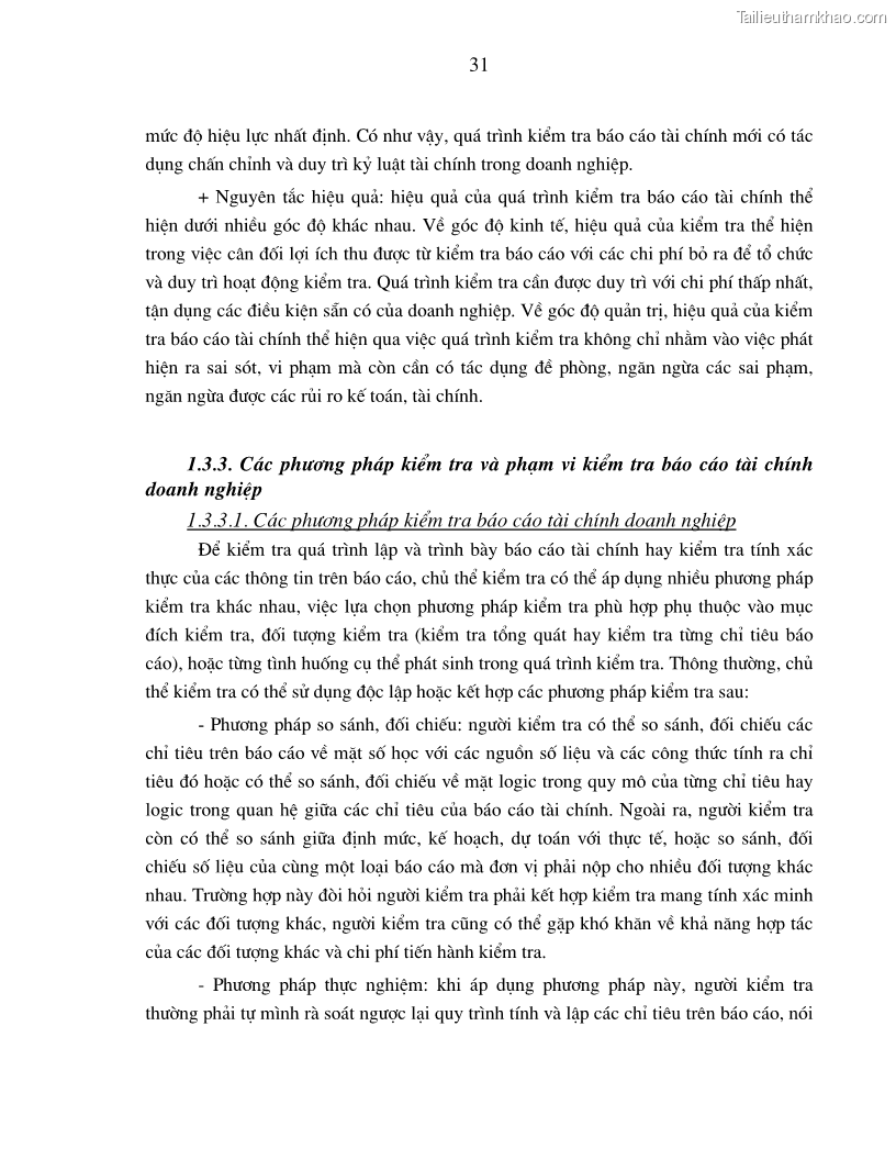 Luận án tiến sĩ kinh tế Hoàn thiện kiểm tra và phân tích báo cáo tài chính với việc tăng cường quản trị tài chính trong các doanh nghiệp vừa và nhỏ ở Việt Nam - 7 Trang 37