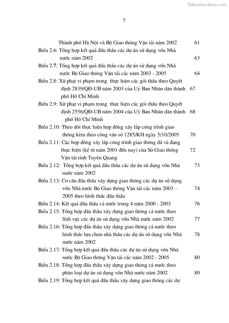 Luận án tiến sĩ kinh tế Nâng cao chất lượng đấu thầu xây dựng các công trình giao thông ở Việt Nam - 2 Trang 7