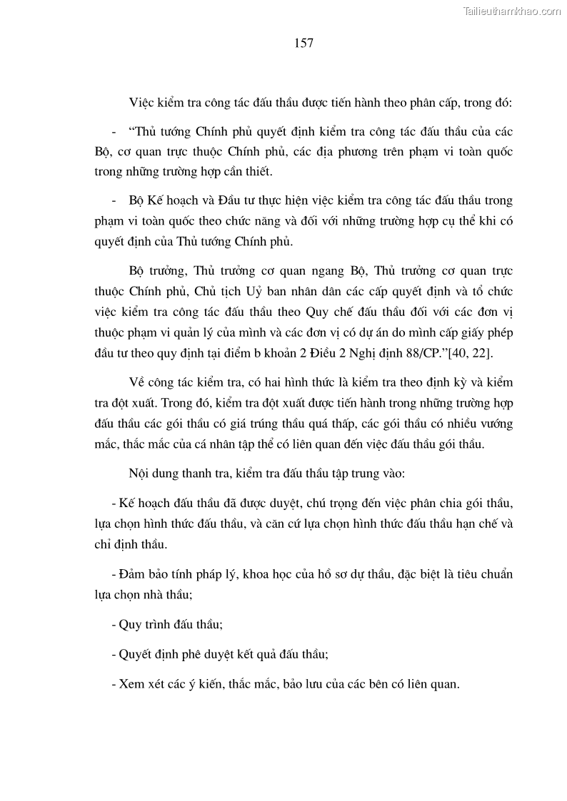 Luận án tiến sĩ kinh tế Nâng cao chất lượng đấu thầu xây dựng các công trình giao thông ở Việt Nam - 27 Trang 157