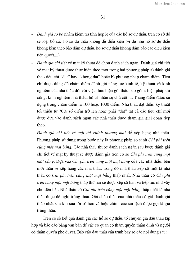 Luận án tiến sĩ kinh tế Nâng cao chất lượng đấu thầu xây dựng các công trình giao thông ở Việt Nam - 6 Trang 31