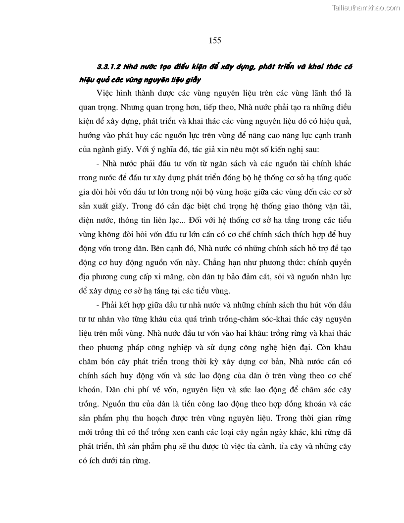 Luận án tiến sĩ kinh tế Nâng cao năng lực cạnh tranh của ngành giấy Việt Nam trong điều kiện hội nhập kinh tế quốc tế - 28 Trang 163