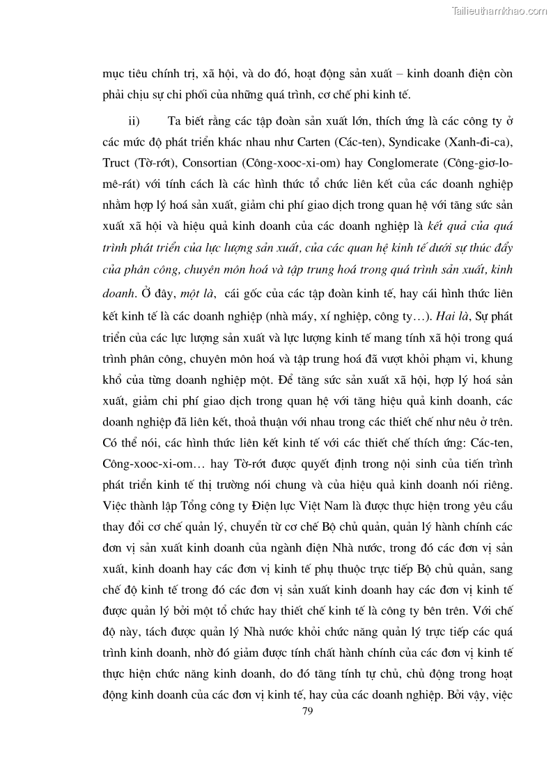 Luận án tiến sĩ kinh tế Phân phối thu nhập trong EVN - 14 Trang 79