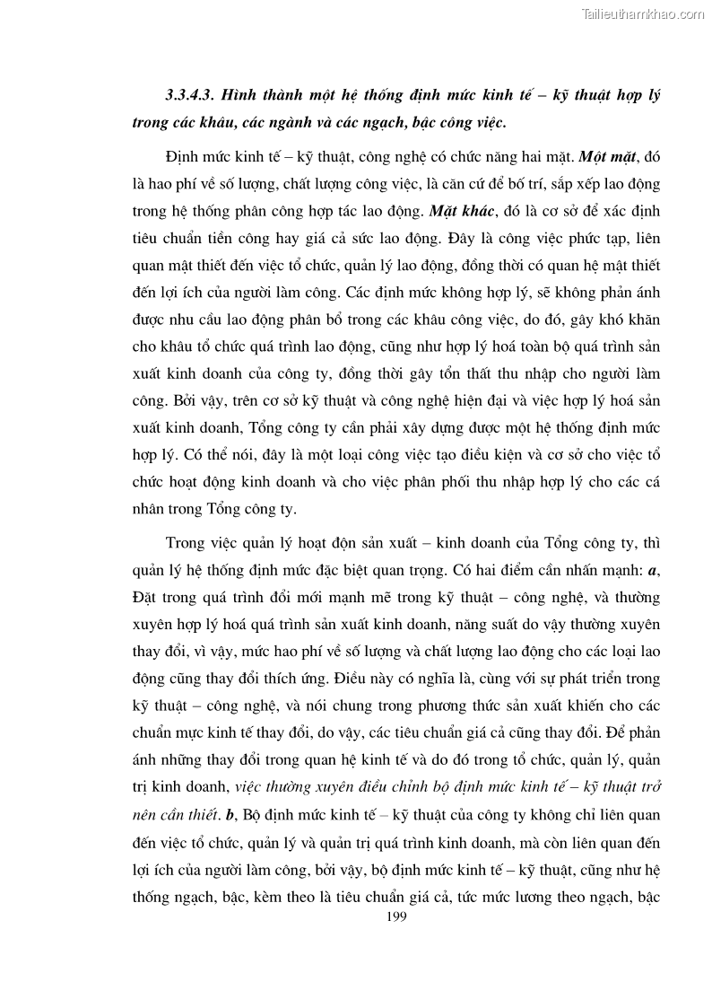 Luận án tiến sĩ kinh tế Phân phối thu nhập trong EVN - 34 Trang 199