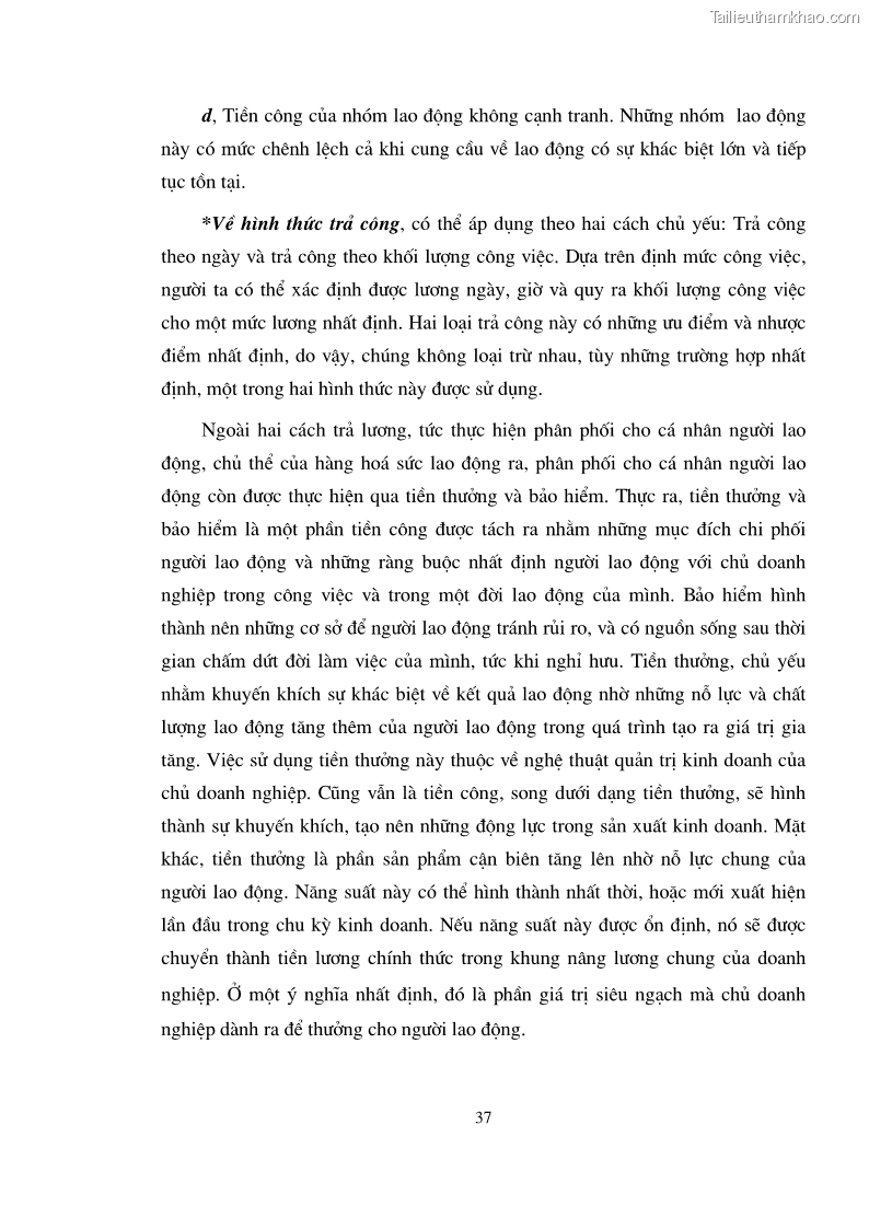 Luận án tiến sĩ kinh tế Phân phối thu nhập trong EVN - 7 Trang 37