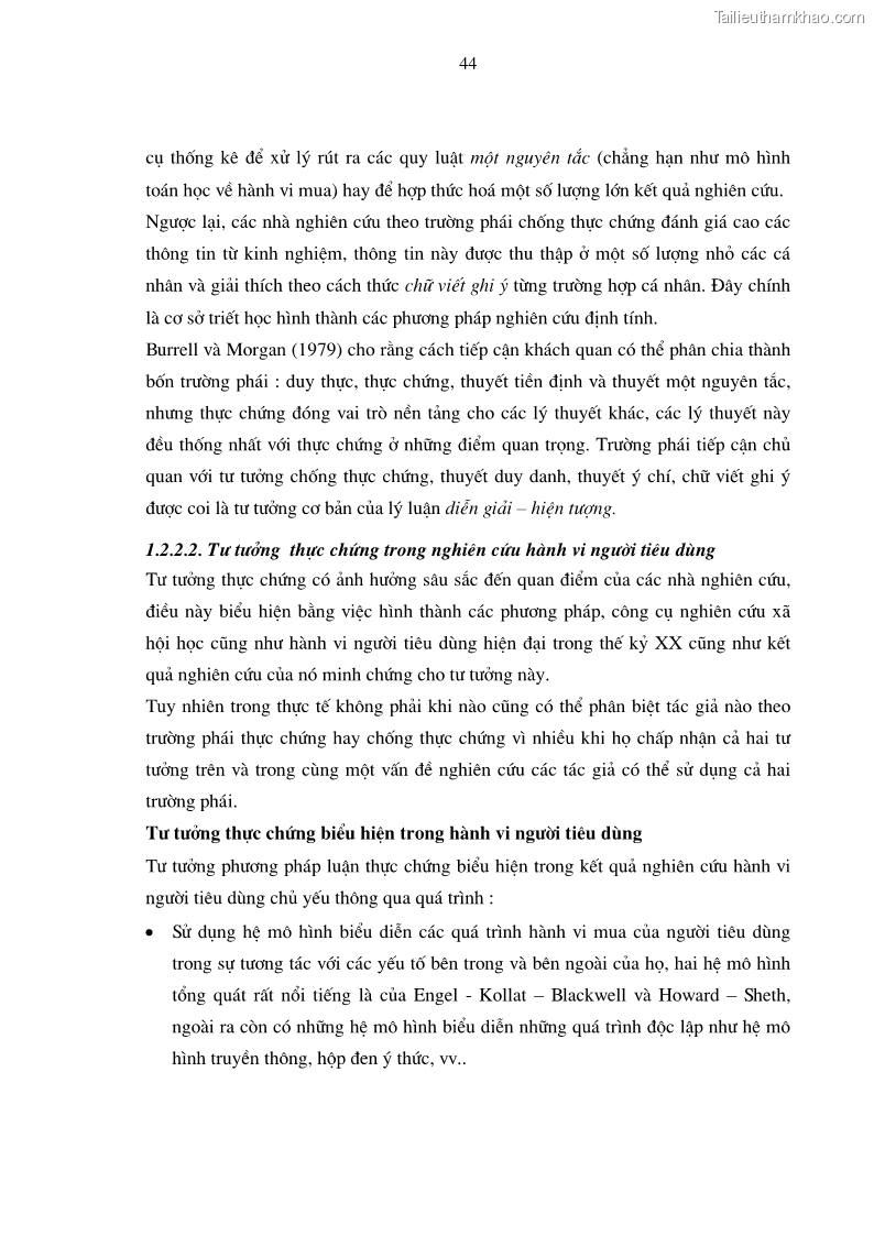 Luận án tiến sĩ kinh tế Phương pháp định tính trong nghiên cứu hành vi người tiêu dùng Việt Nam về sản phẩm xe máy - 9 Trang 49