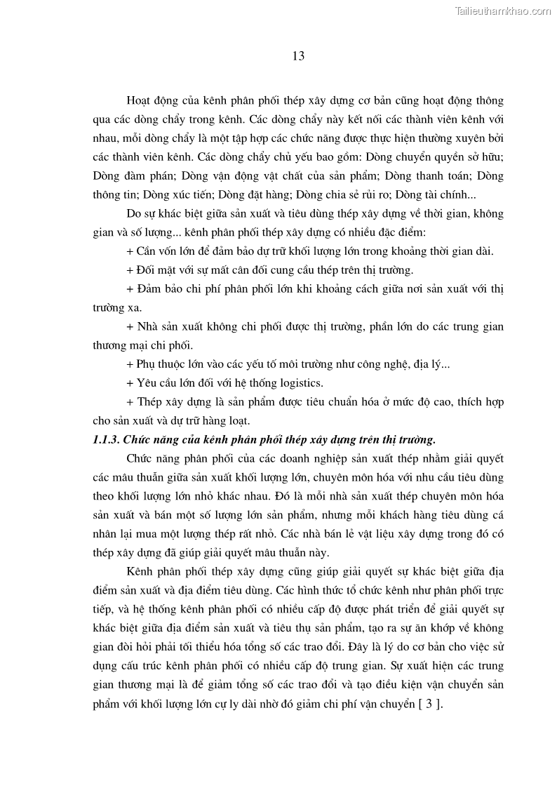 Luận án tiến sĩ kinh tế Quản trị kênh phân phối thép xây dựng của các doanh nghiệp sản xuất thép tại Việt Nam - 4 Trang 19