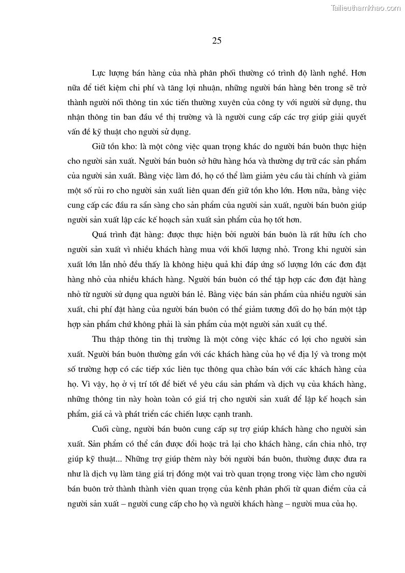 Luận án tiến sĩ kinh tế Quản trị kênh phân phối thép xây dựng của các doanh nghiệp sản xuất thép tại Việt Nam - 6 Trang 31