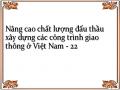 Nâng cao chất lượng đấu thầu xây dựng các công trình giao thông ở Việt Nam - 22